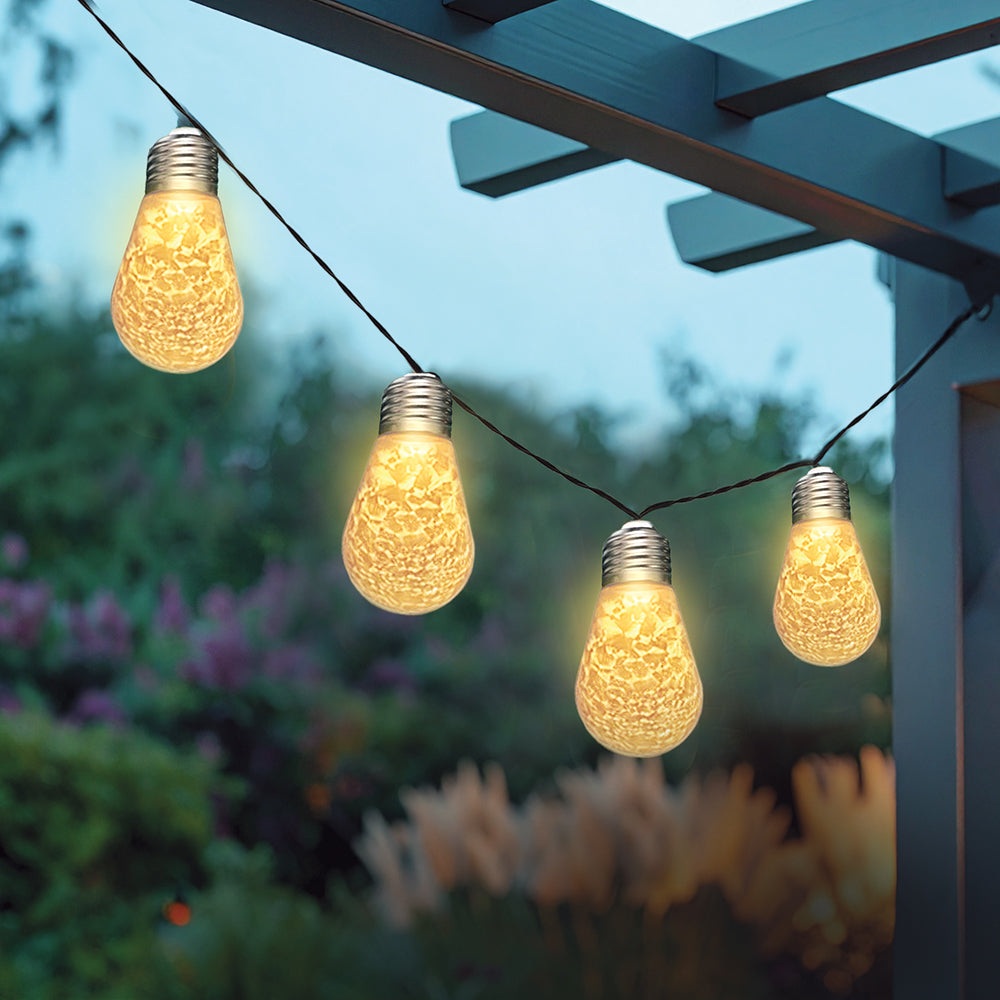 Solar Frosted LED String Lights