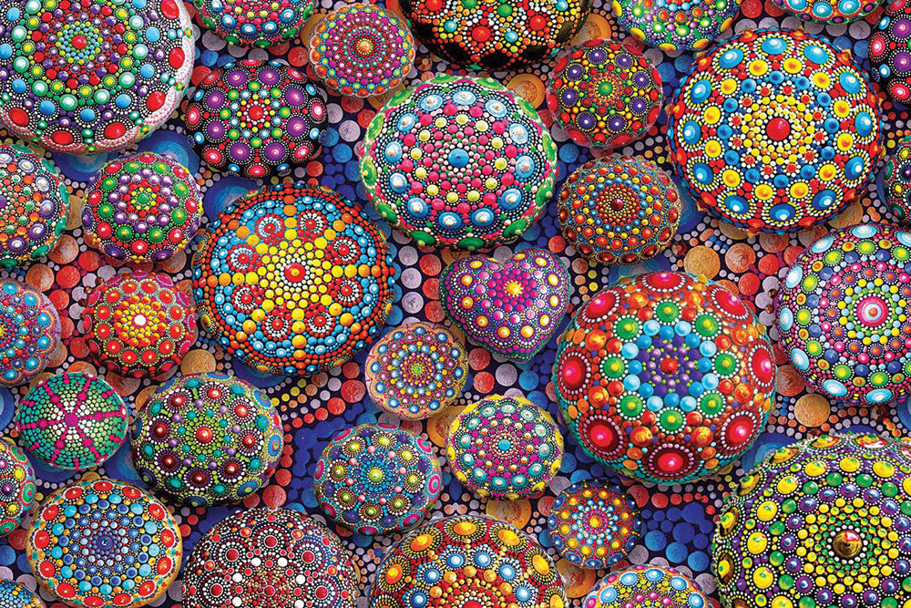 Meditative Mandala Stones Jigsaw Puzzle