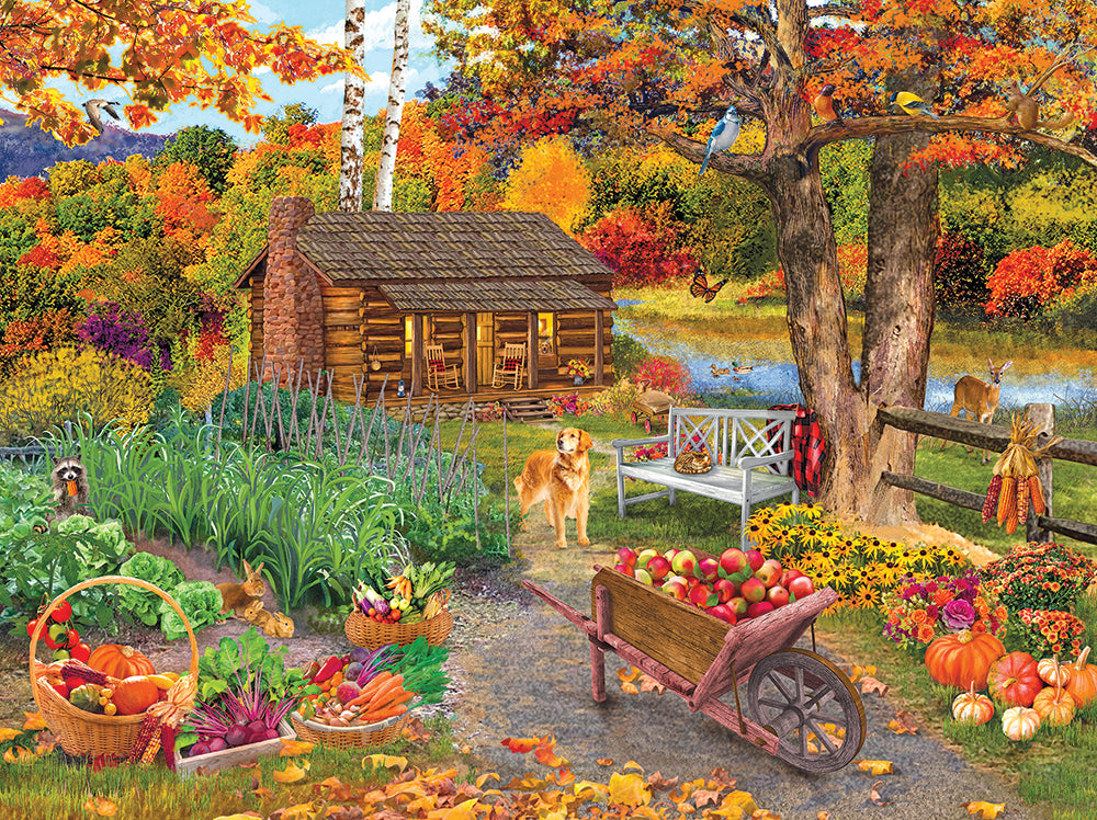 Harvest at the Cabin Jigsaw Puzzle