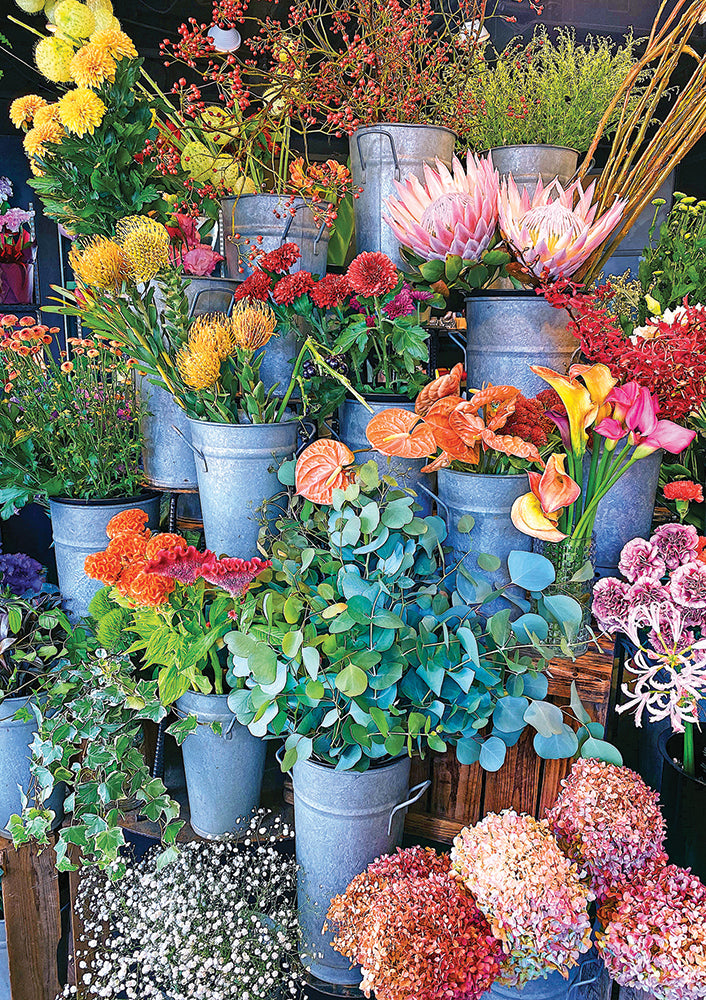 Camera To Canvas - Colourful Flowers Jigsaw Puzzle