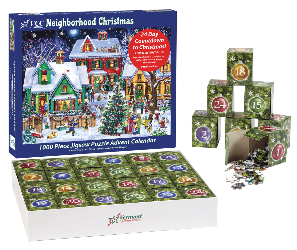 Neighborhood Christmas Jigsaw Puzzle Advent Calendar