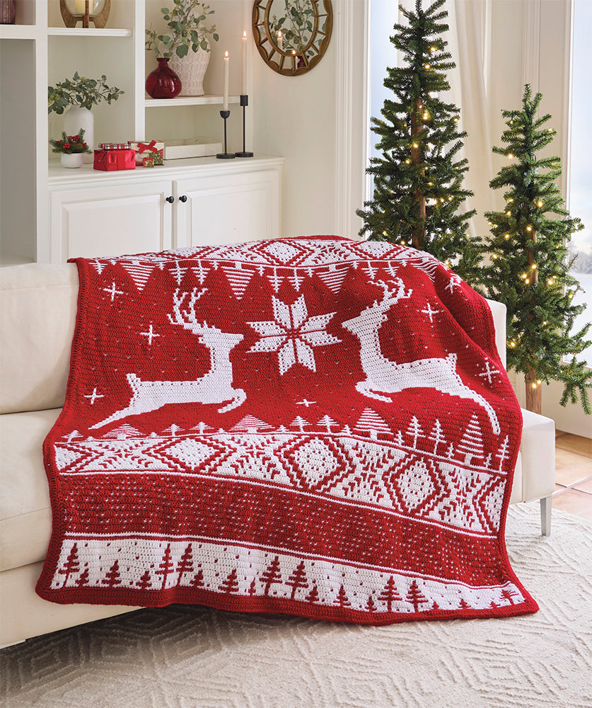 Christmas Joy Mosaic Afghan
