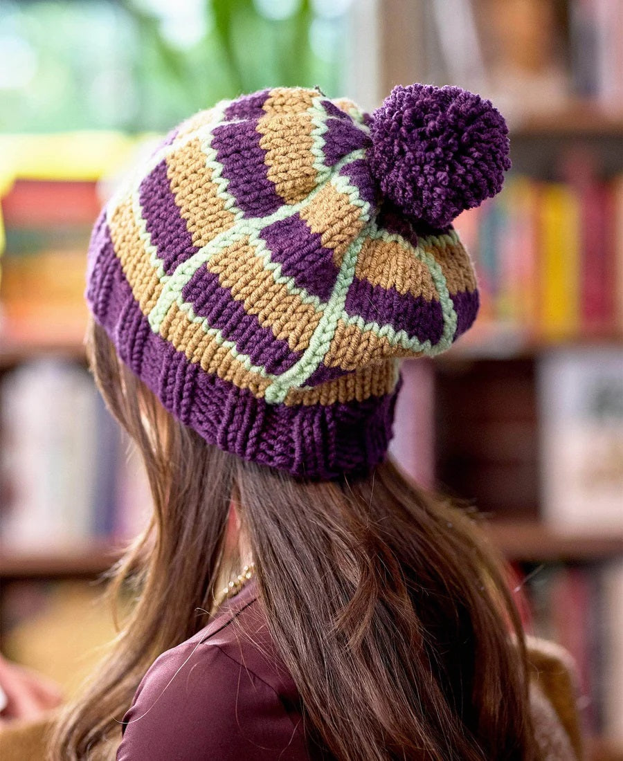 Book Nook Plaid Beanie