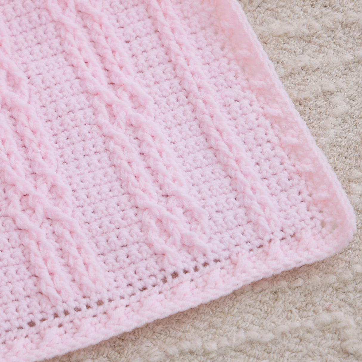 Cabled Hugs Baby Blanket