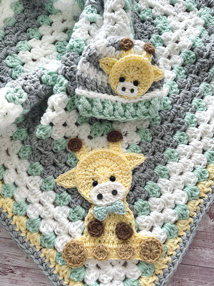 Giraffe Blanket & Hat
