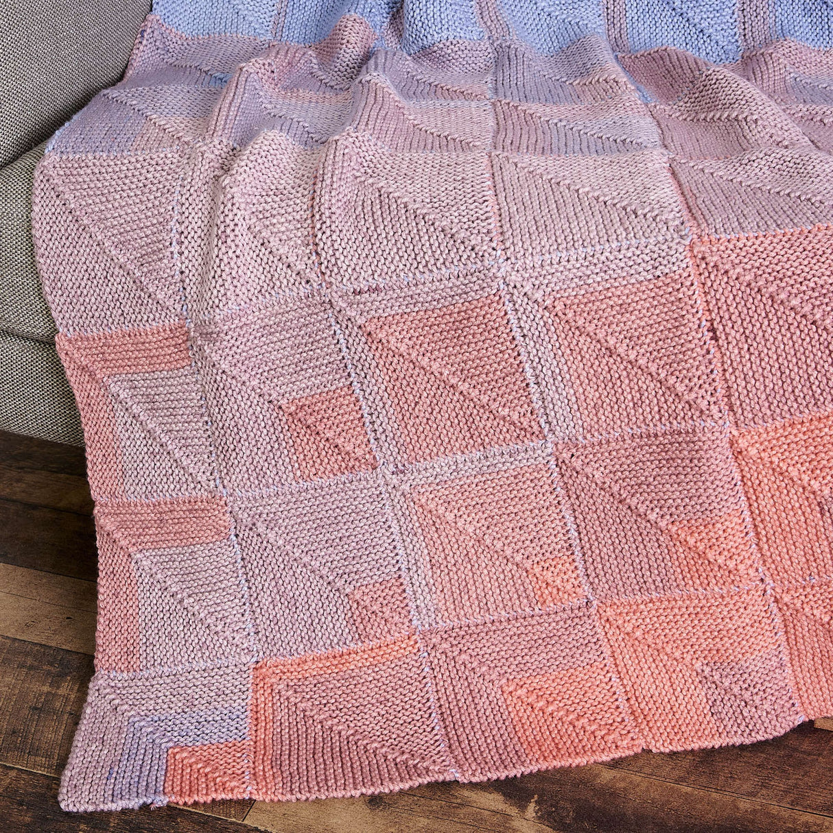 Knit Shade and Fade Blanket
