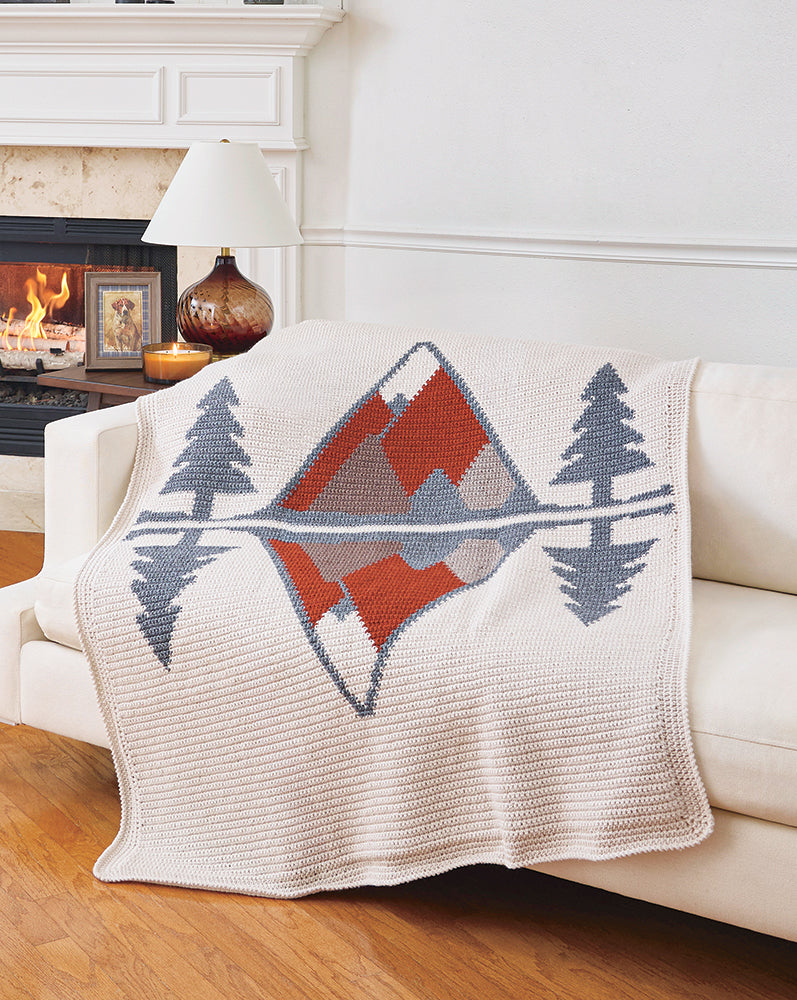 Lake Tahoe Crochet Throw