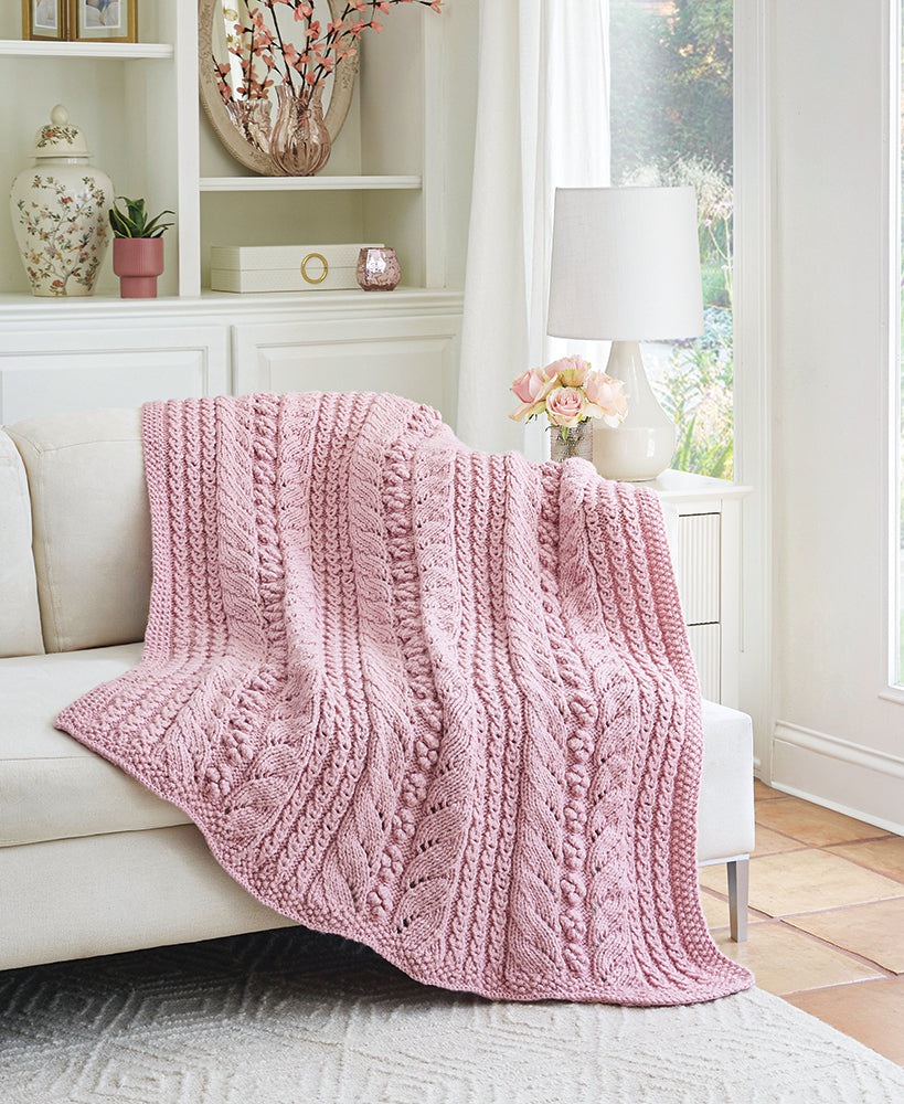 Rosebud Eyelet Blanket