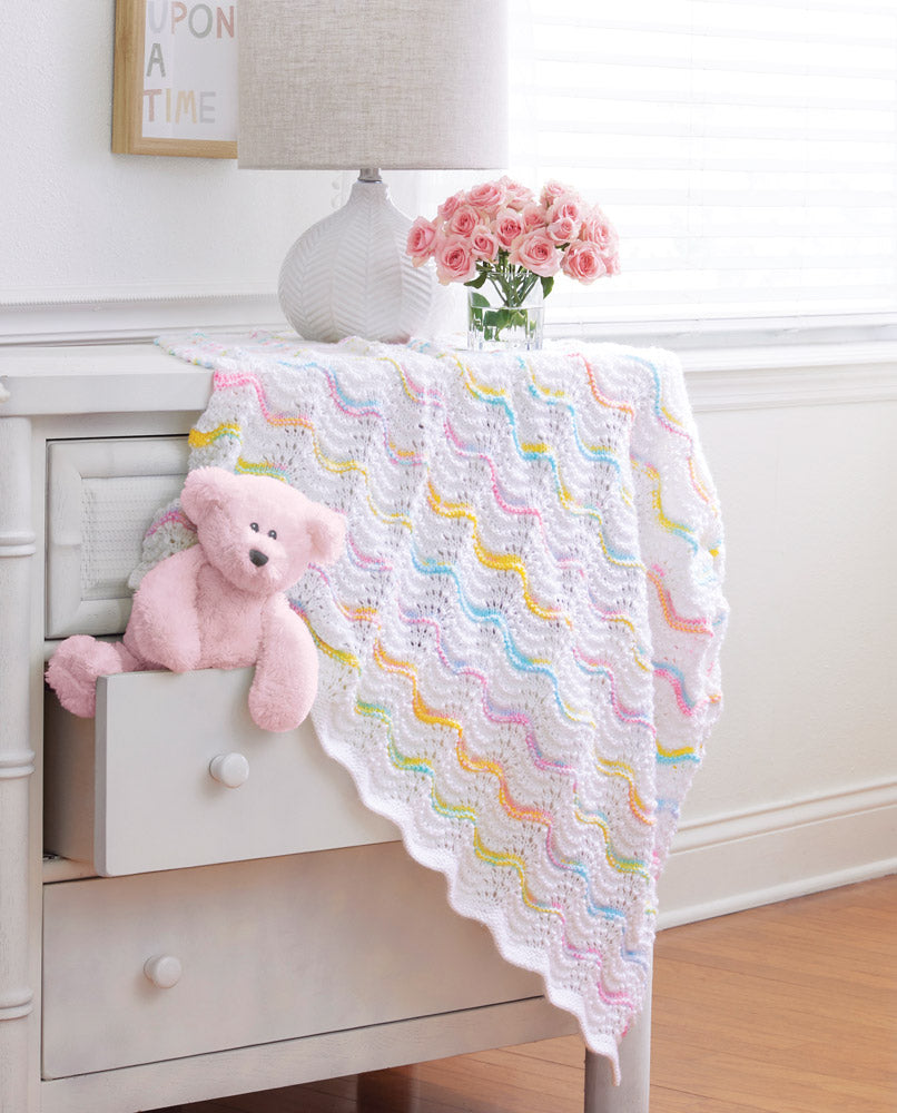 Peaceful Waves Knit Blanket