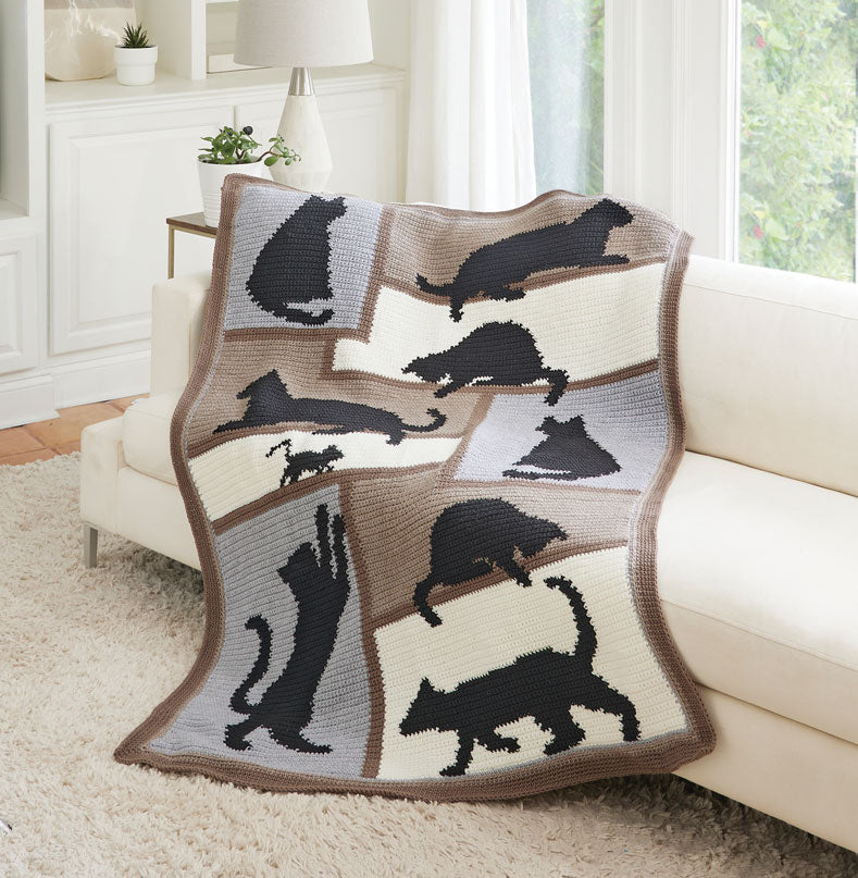 Silhouettes de chats afghans