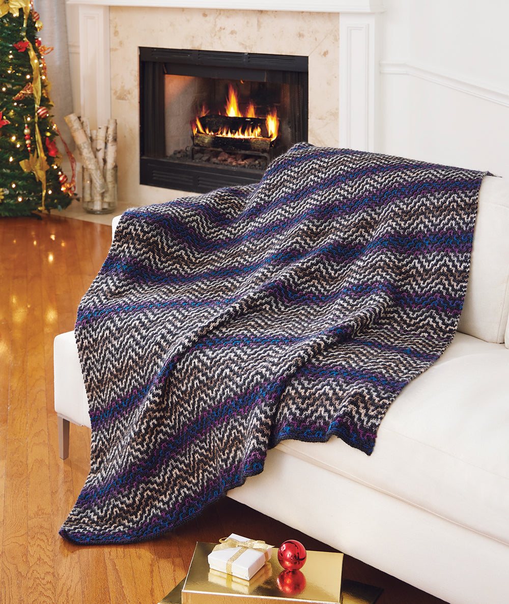 Mosaic Ripple Afghan