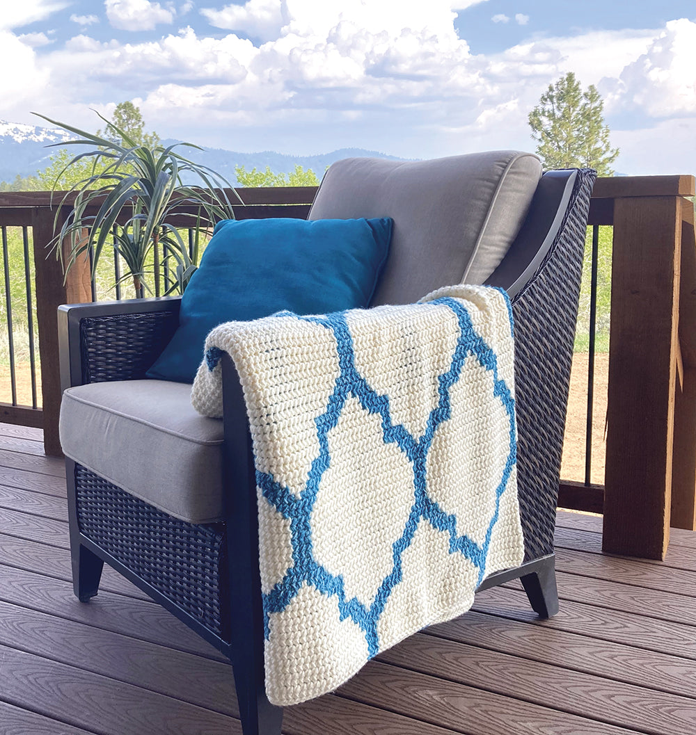 Arabesque Geometric Blanket