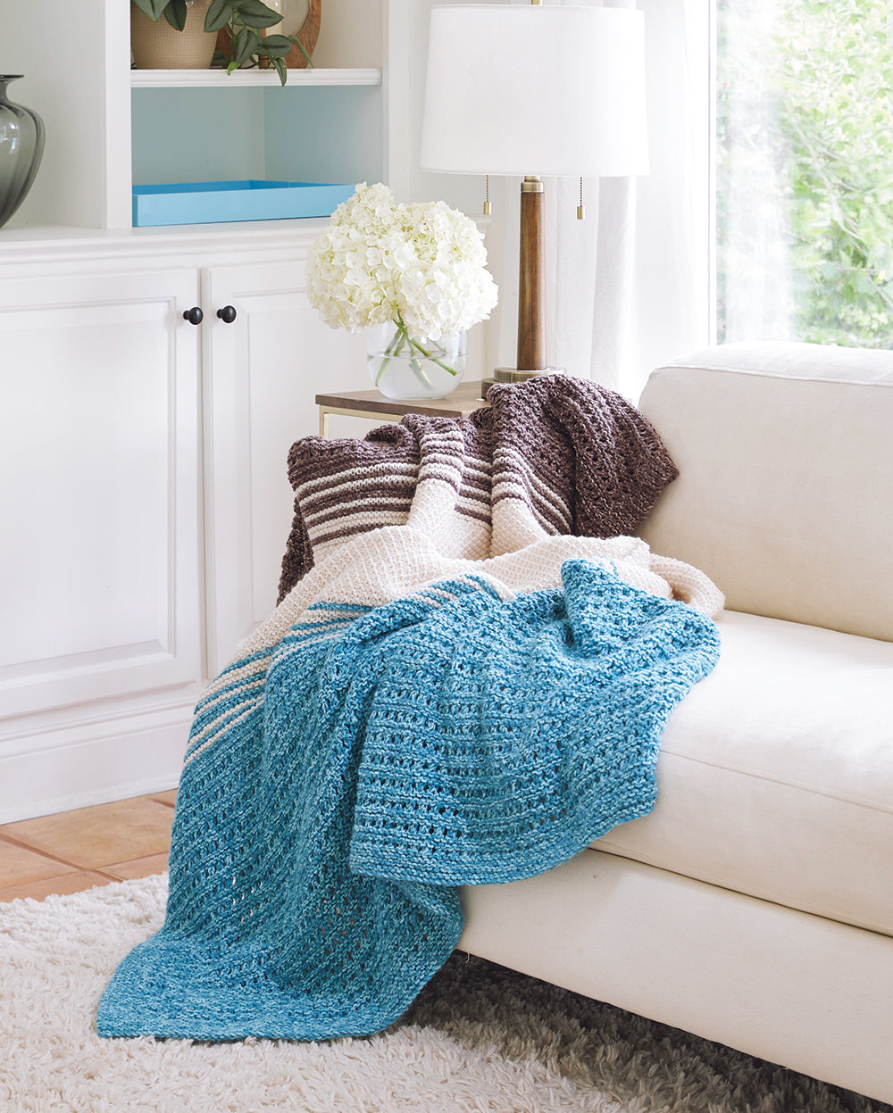 Land and Sea Knit Blanket