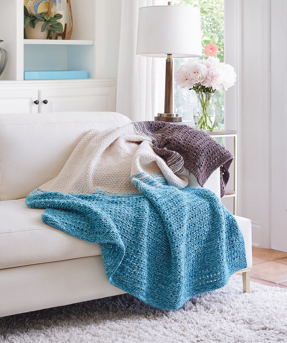 Land and Sea Knit Blanket