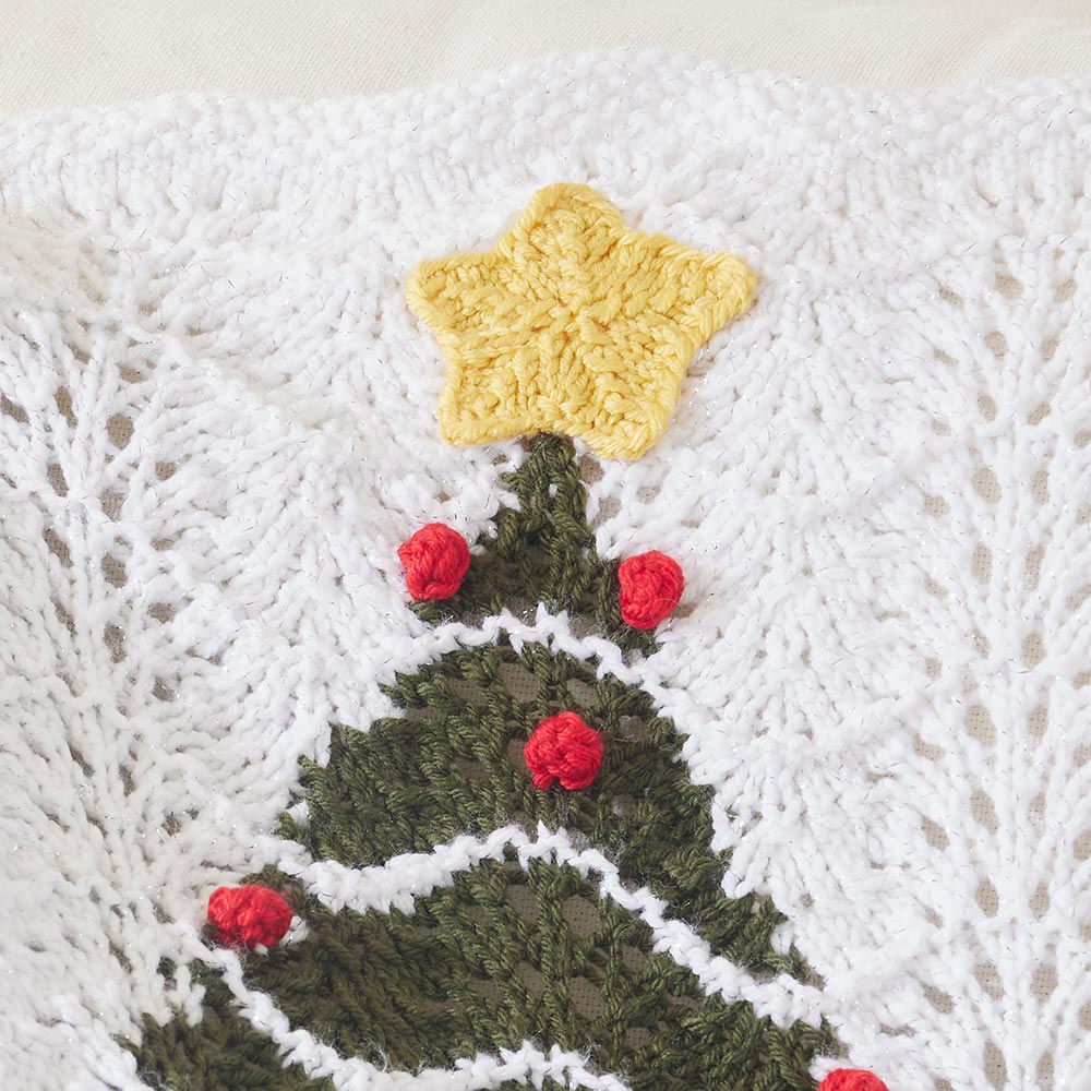 Snowy Branches Afghan