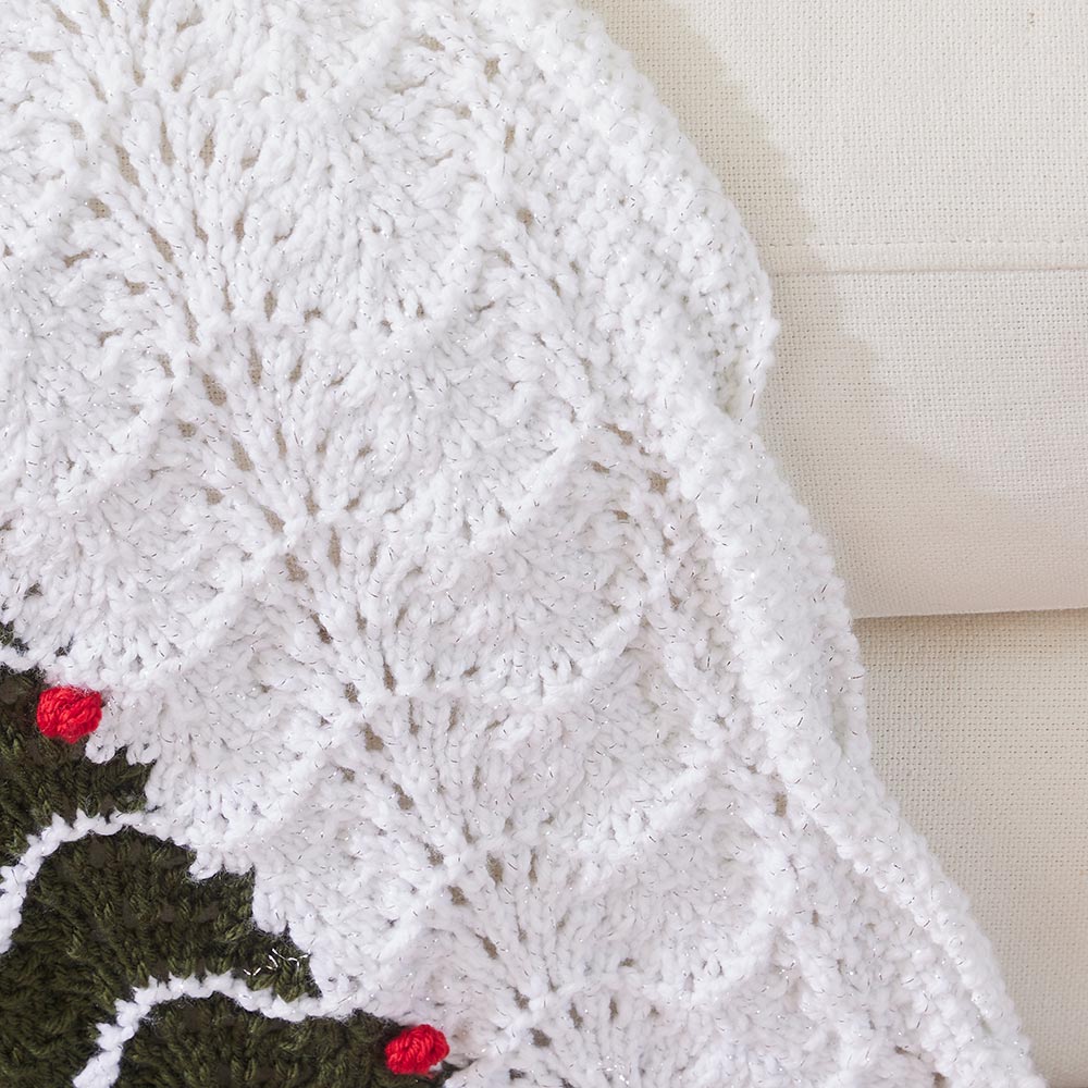 Snowy Branches Afghan