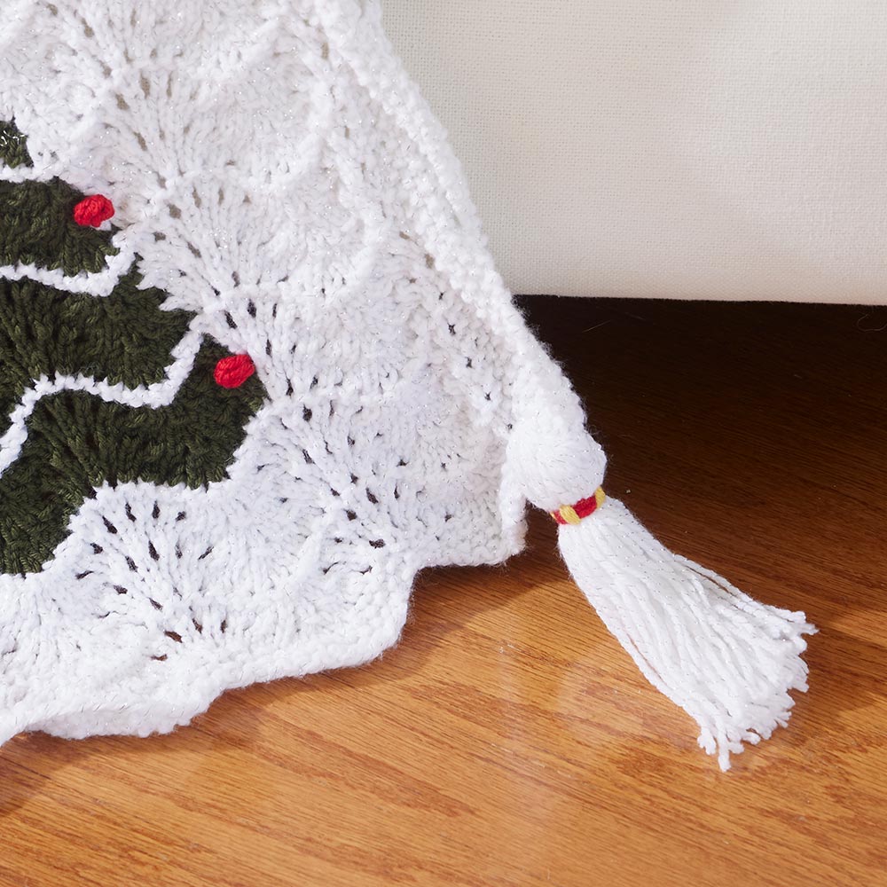 Snowy Branches Afghan