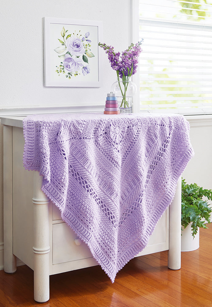 Lilac Love Baby Blanket