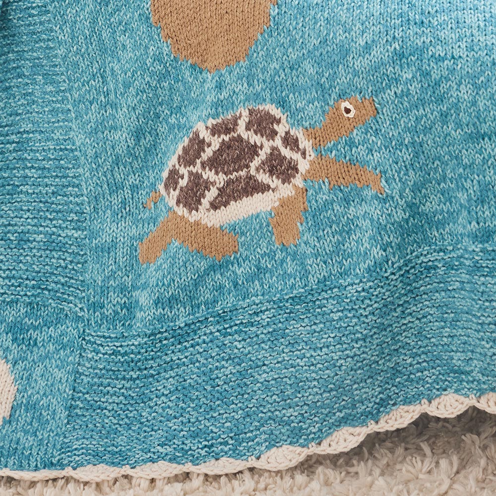Sea Turtle & Sand Dollars Afghan