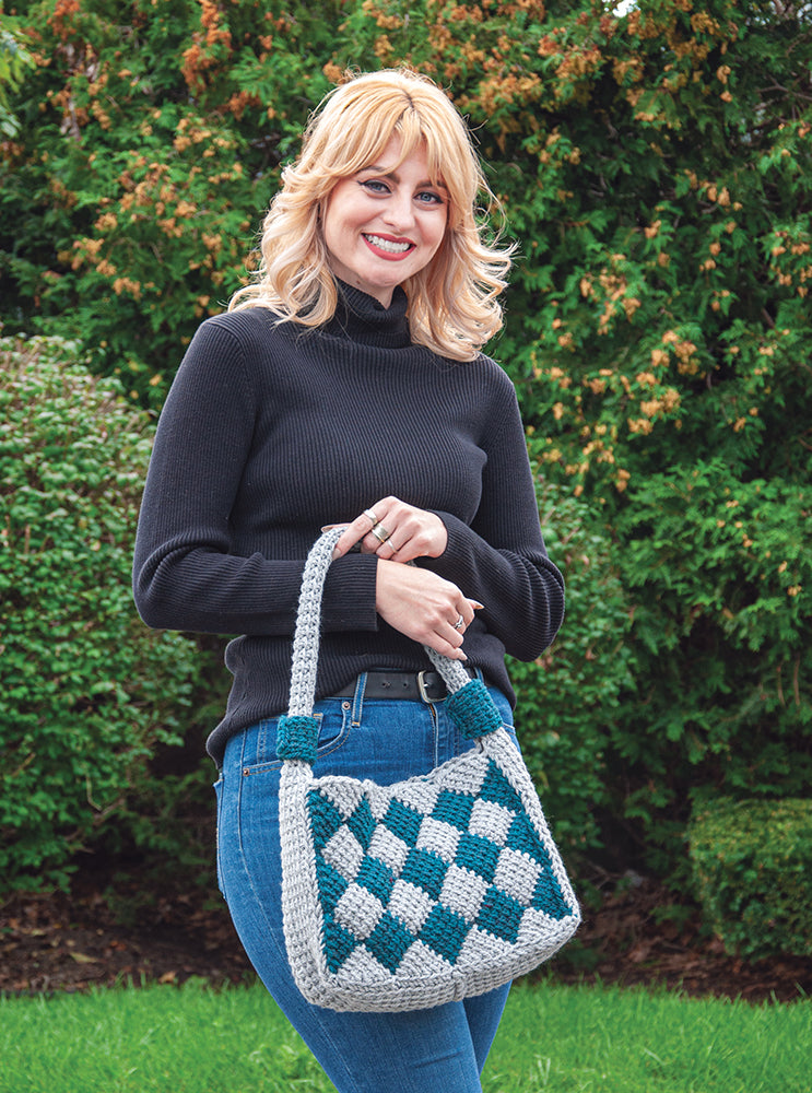 Sac fourre-tout au crochet Dancing Diamonds