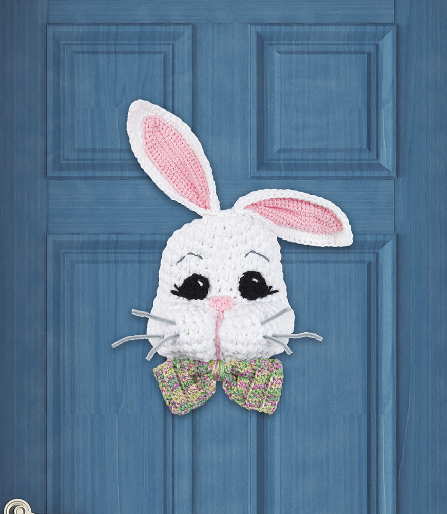 Cintre de porte de lapin de printemps