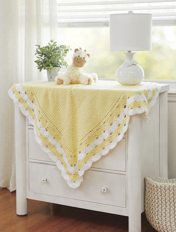 Lacy Scalloped Baby Blanket