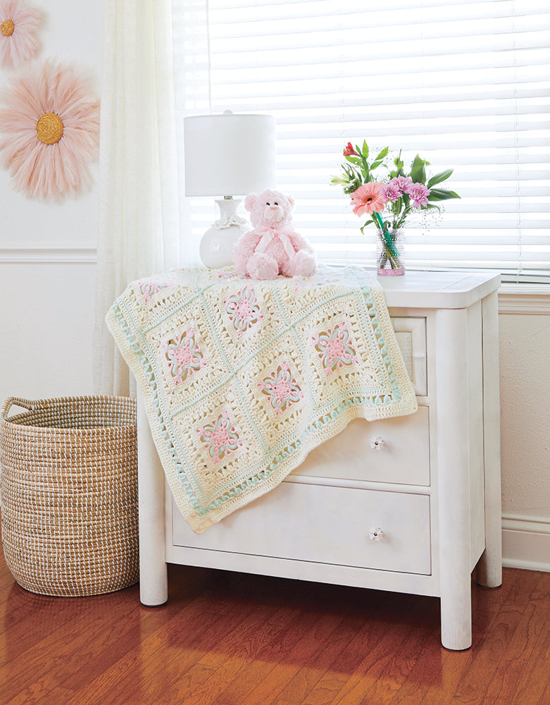 Couverture pour bébé Fleurs carrelées