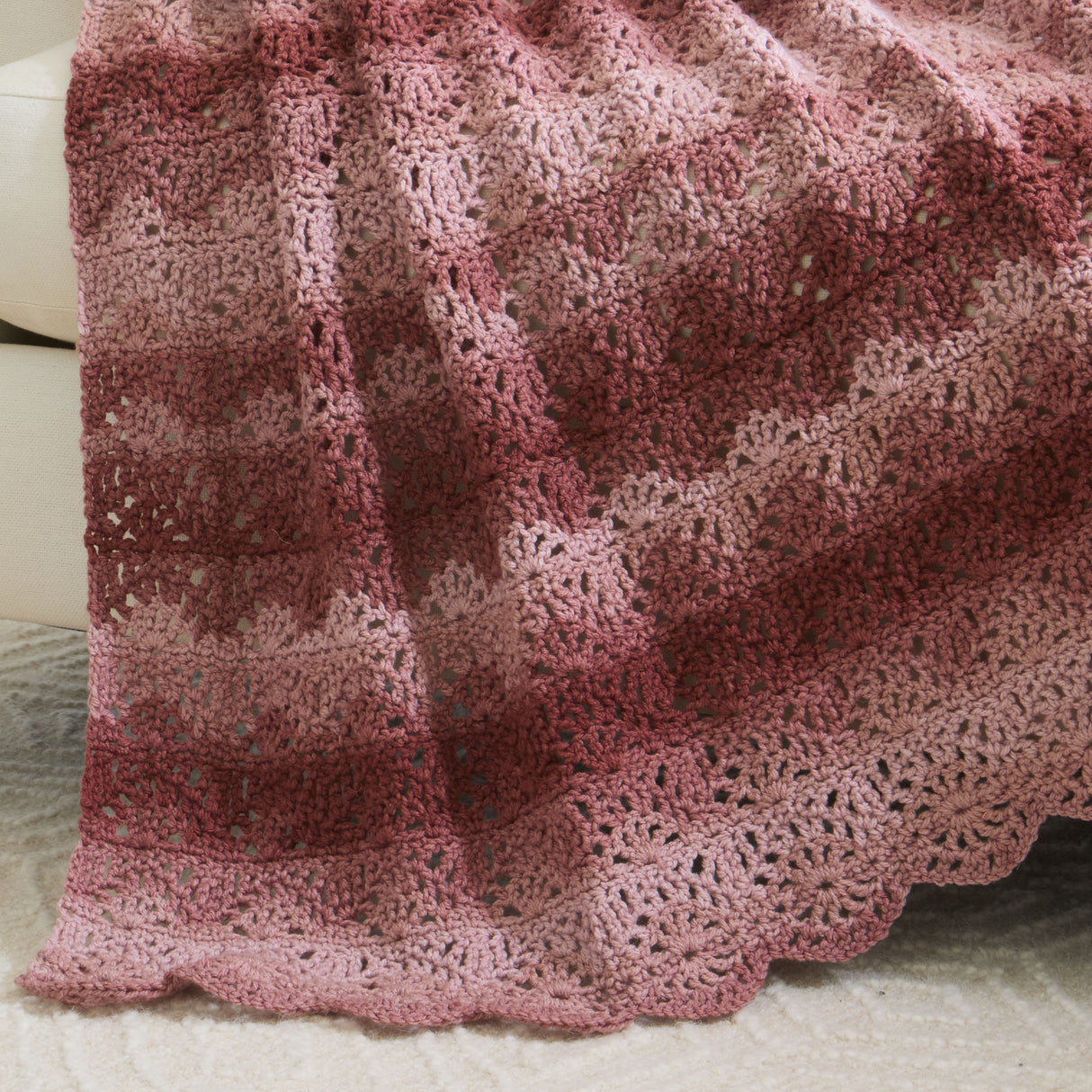 Waves of Lace Afghan