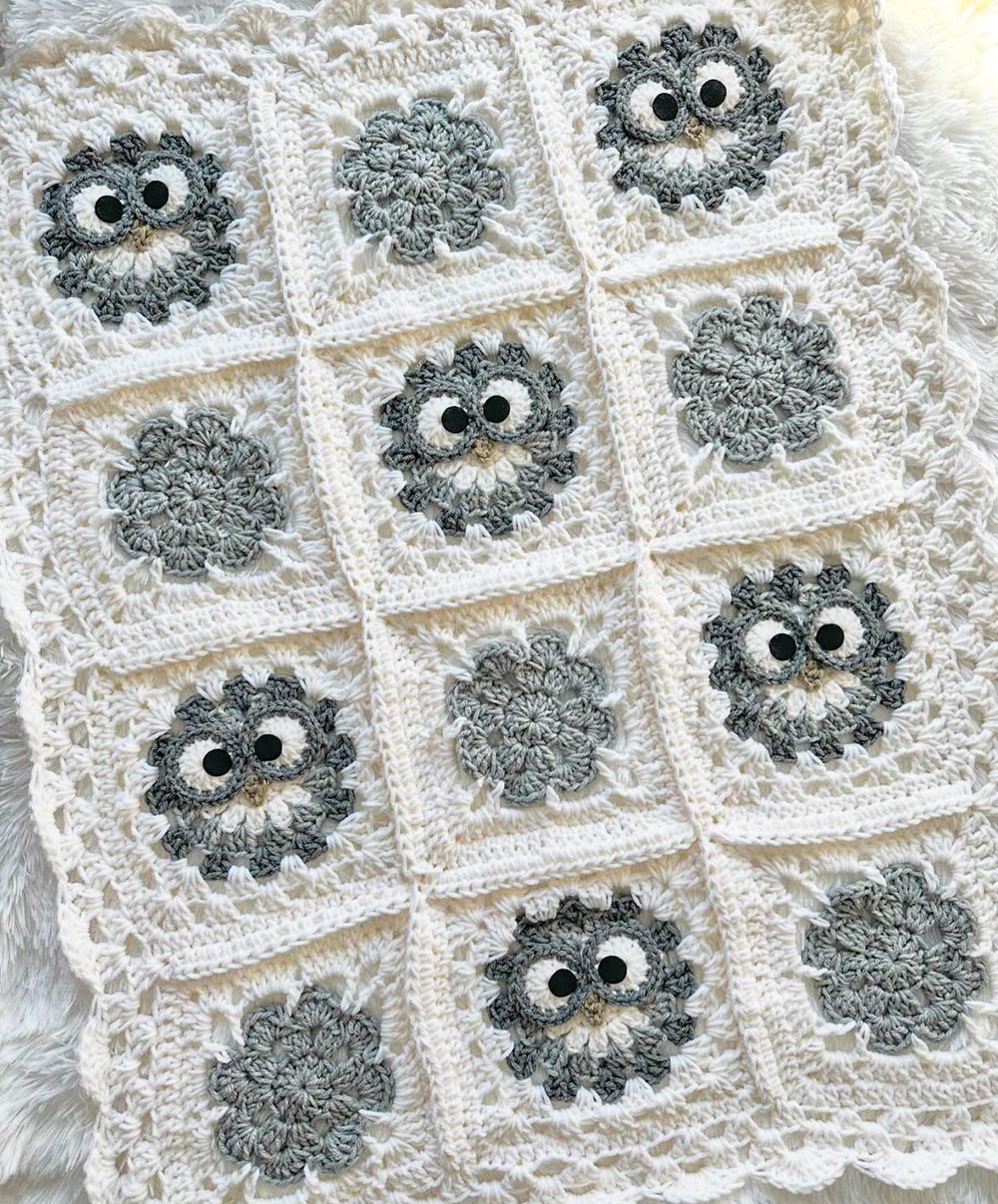 The Magnolia Owl Baby Blanket