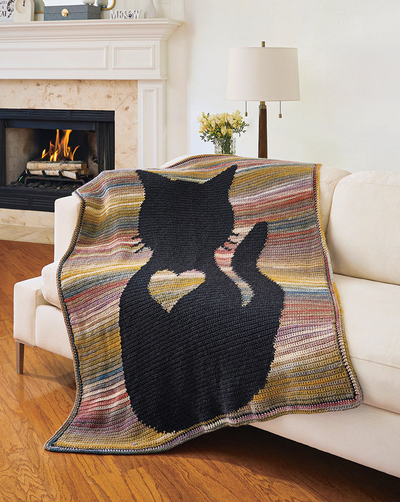 Purrfect Heart Blanket