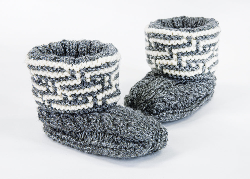 Mosaic Cabled Slippers