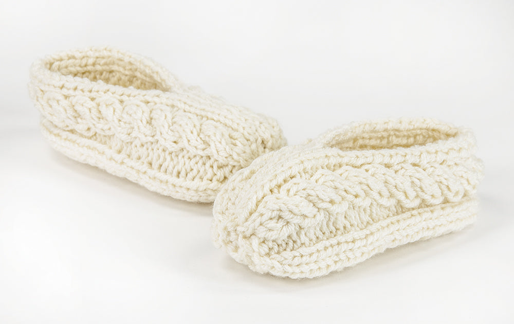 Mosaic Cabled Slippers