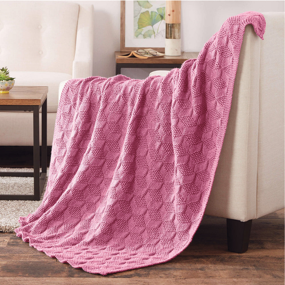 Stack Up Blocks Knit Blanket