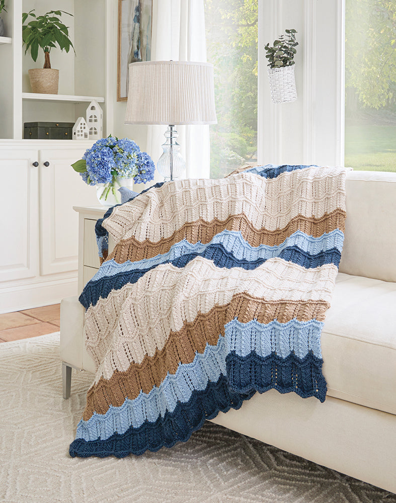 Rippled Tranquility Blanket