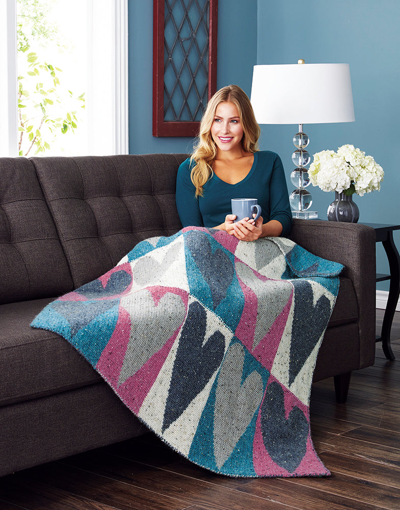 Couverture au grand cœur