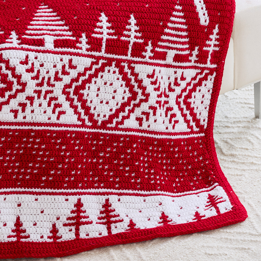 Christmas Joy Mosaic Afghan