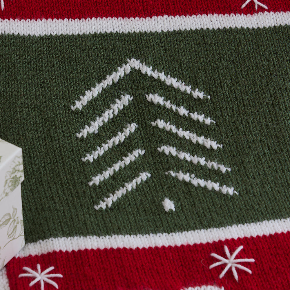 Meowy Christmas Knit Blanket