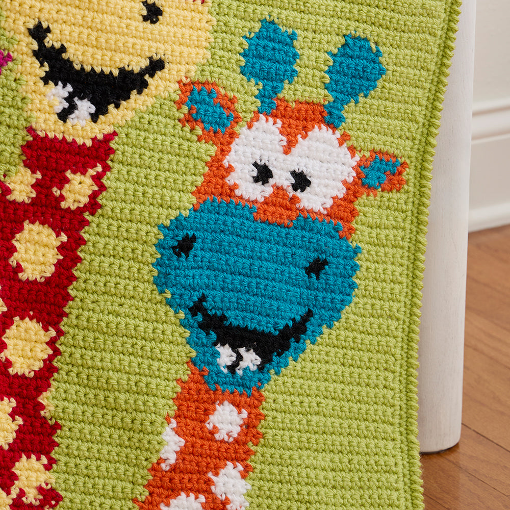 Playful Giraffes Baby Blanket