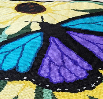 Majestic Butterfly Crochet Afghan
