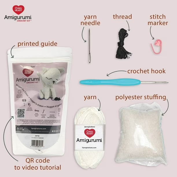 Nugget the Kitten Amigurumi Kit