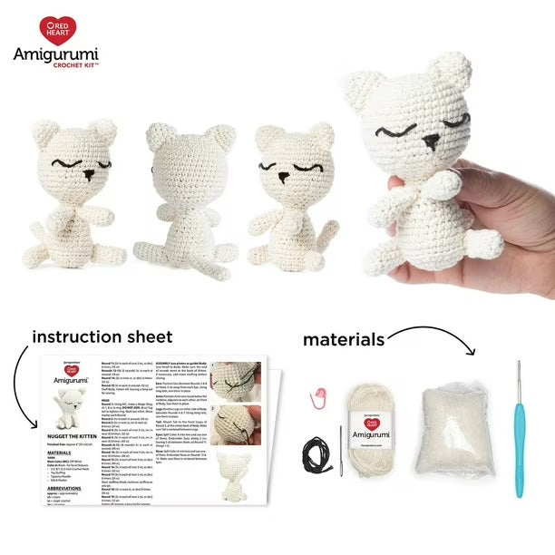 Nugget the Kitten Amigurumi Kit