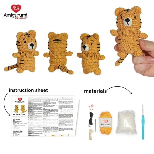 Ralph the Tiger Amigurumi Kit
