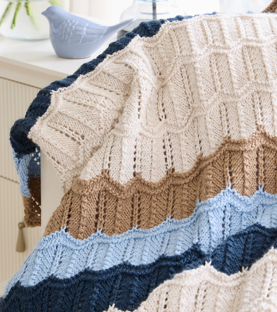 Rippled Tranquility Blanket