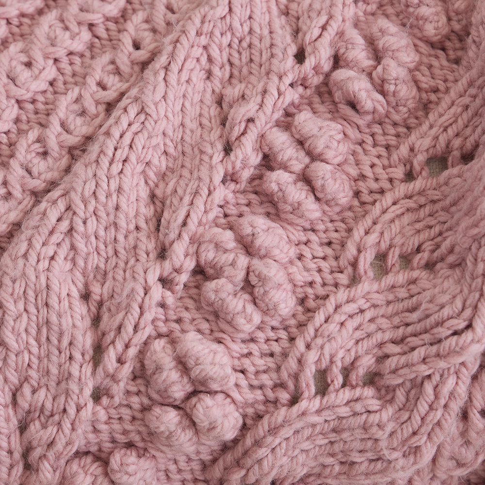 Rosebud Eyelet Blanket