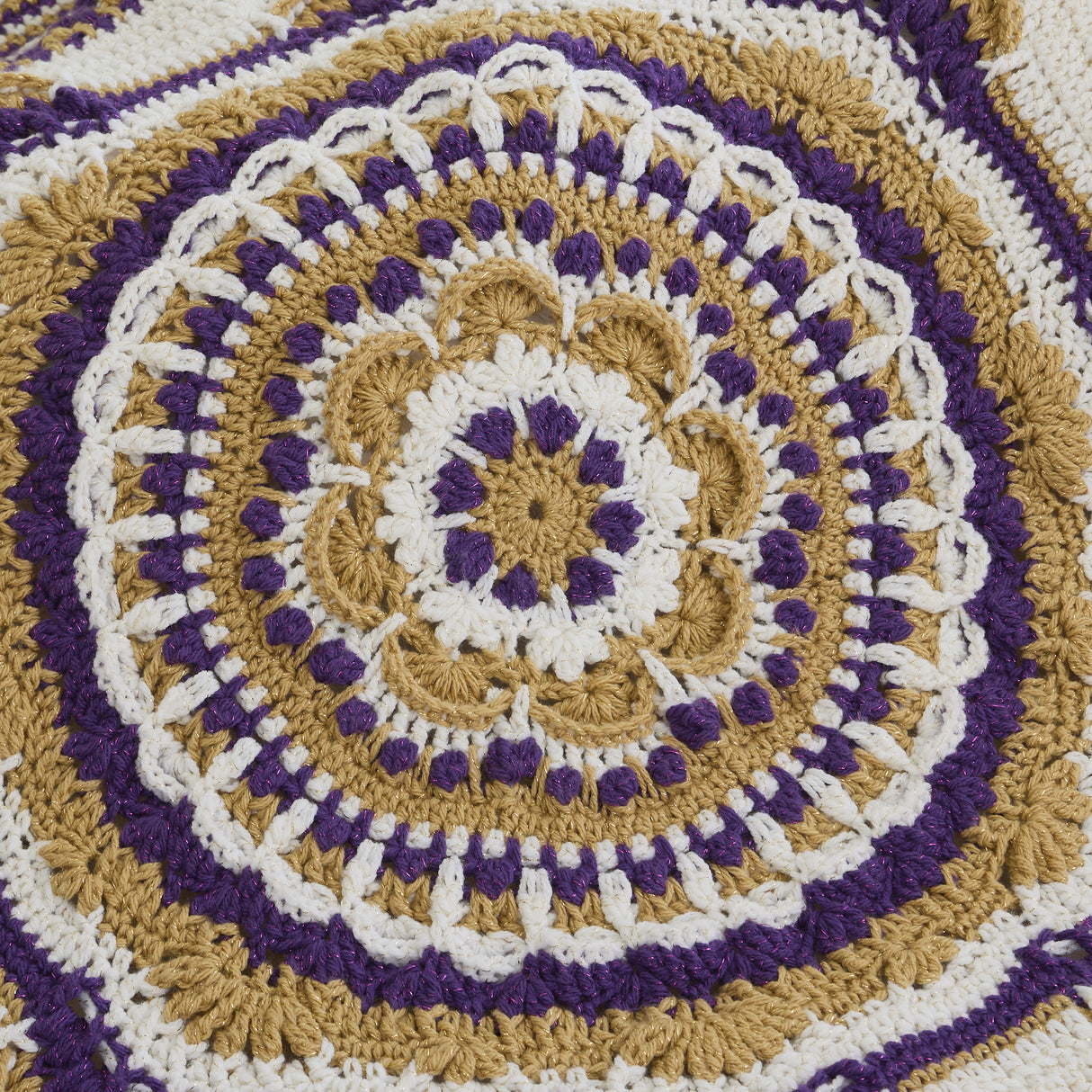 Sparkle Mandala Throw - Purple/Topaz
