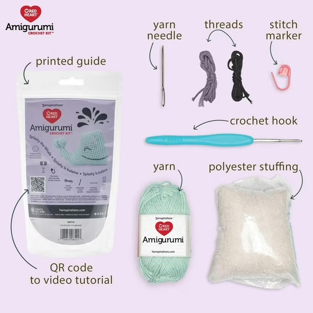 Splashy the Whale Amigurumi Kit