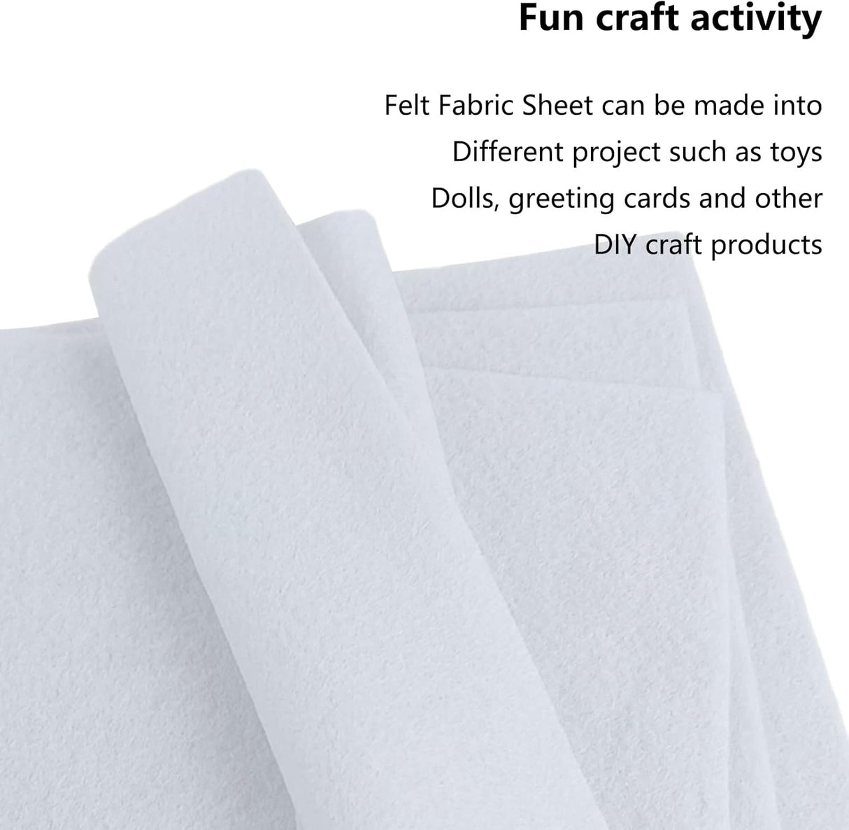 White Felt Craft Sheets_9 x 12"