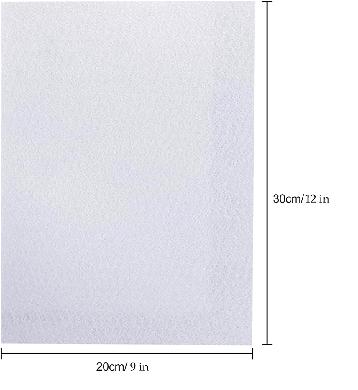 White Felt Craft Sheets_9 x 12"