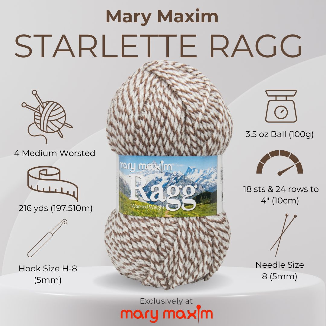 Mary Maxim Starlette Ragg Yarn