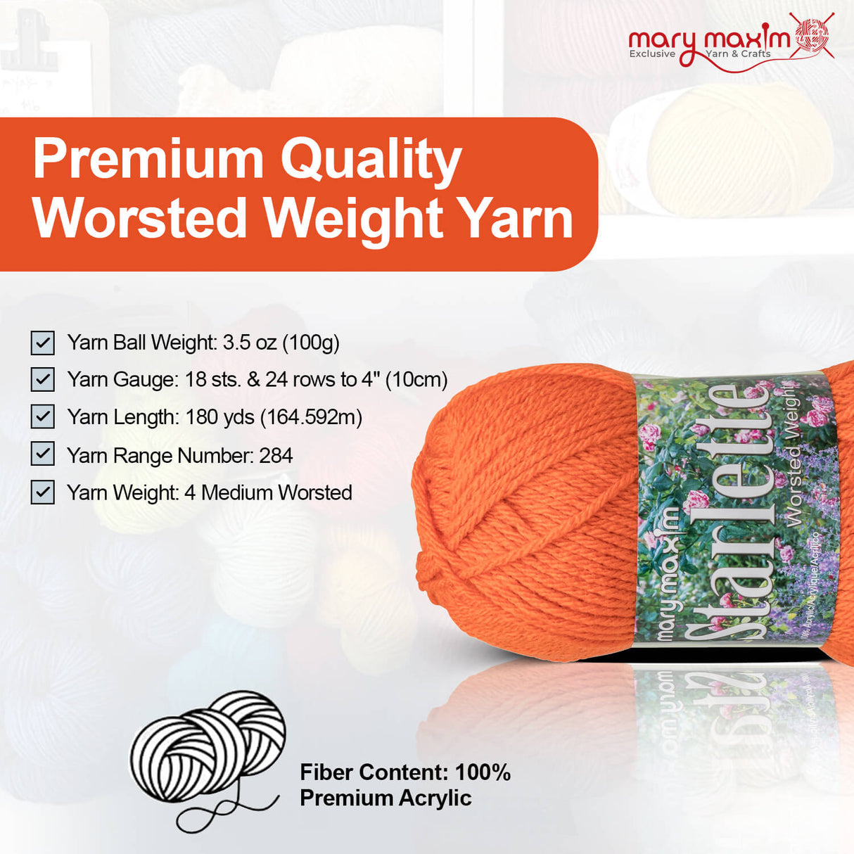 Mary Maxim Starlette Yarn